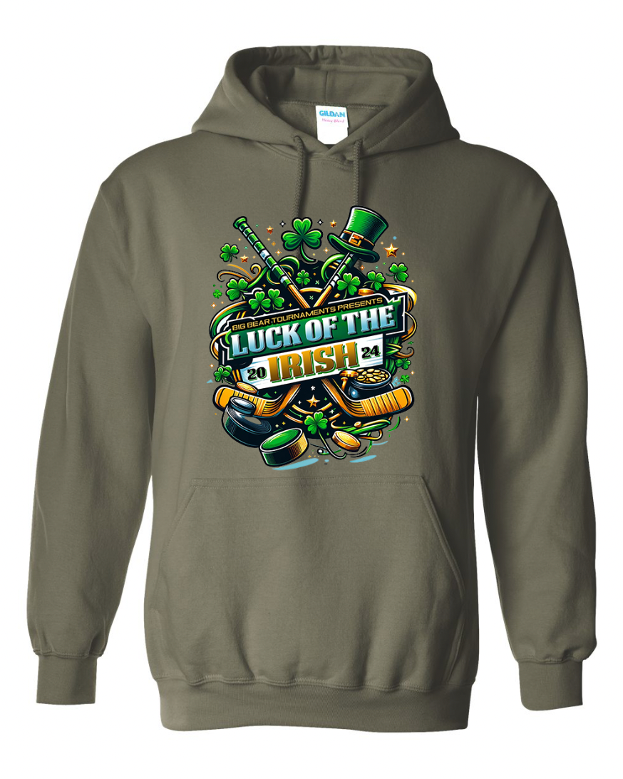 Luck of the Irish Cotton Hoddie Logo 2