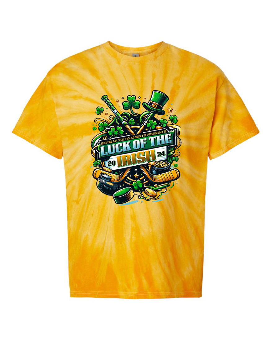 Luck of the Irish Tie Dye T-Shirt Logo 2