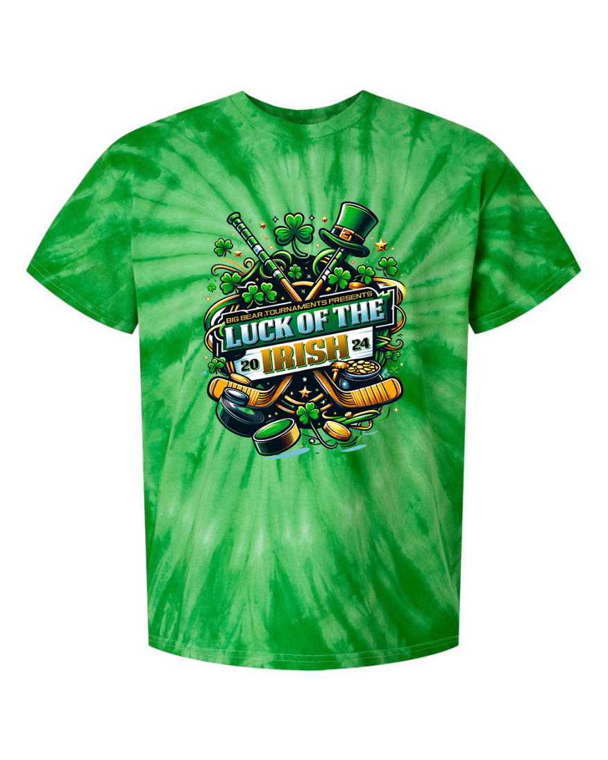 Luck of the Irish Tie Dye T-Shirt Logo 2